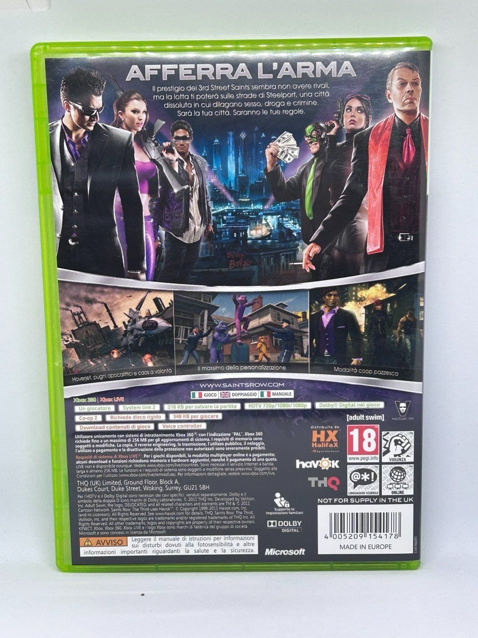 Microsoft Giochi: Saints Row: The Third per la console Xbox 360 – Usato da Giubiasco venduto da LorisVale 1