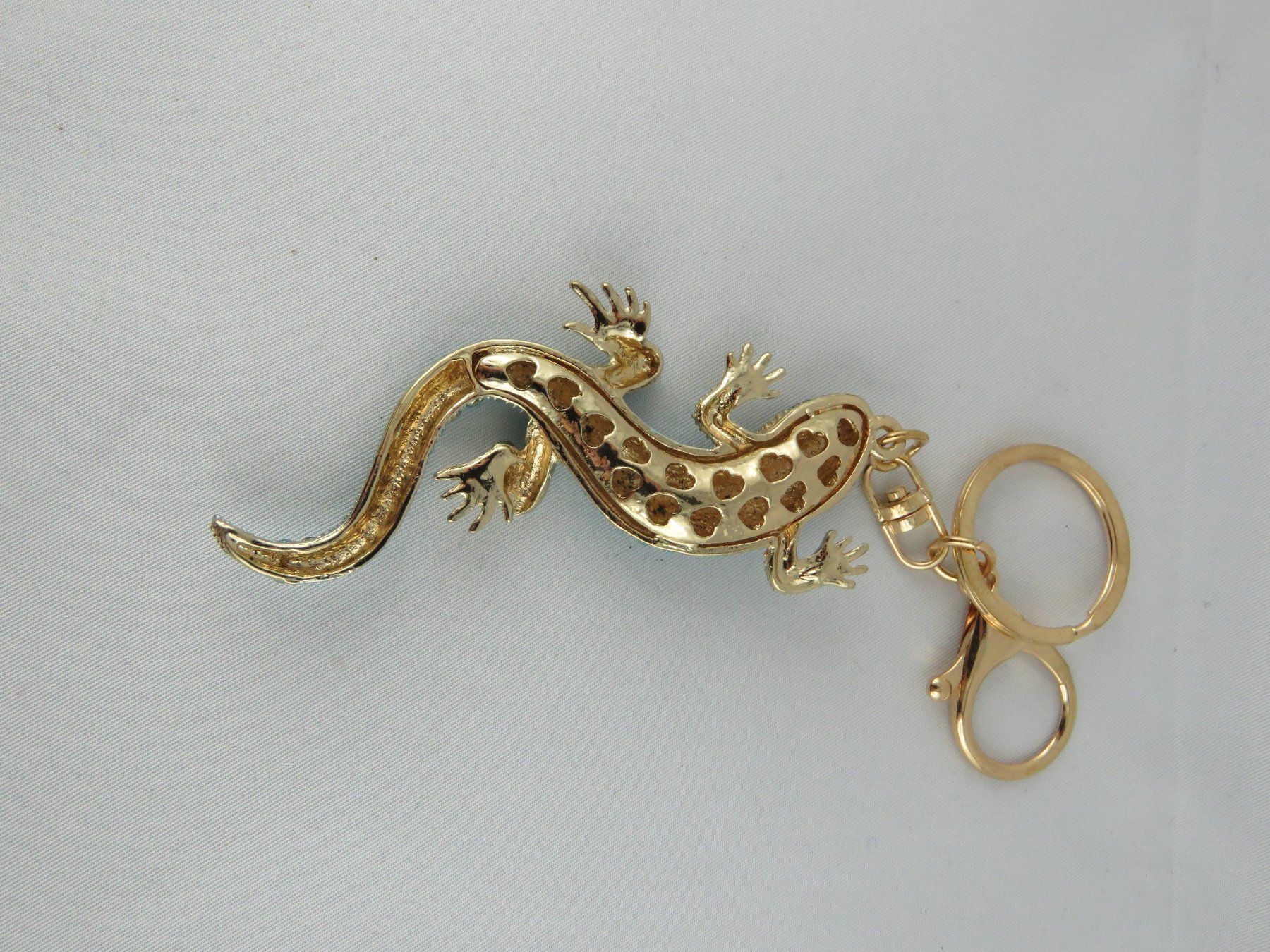 Portachiavi: Schlüsselanhänger - EIDECHSLI - Glitzersteine - 9x4,5cm – Nuovo e nell'imballaggio originale da Grenchen venduto da Yamahwildstar16 4