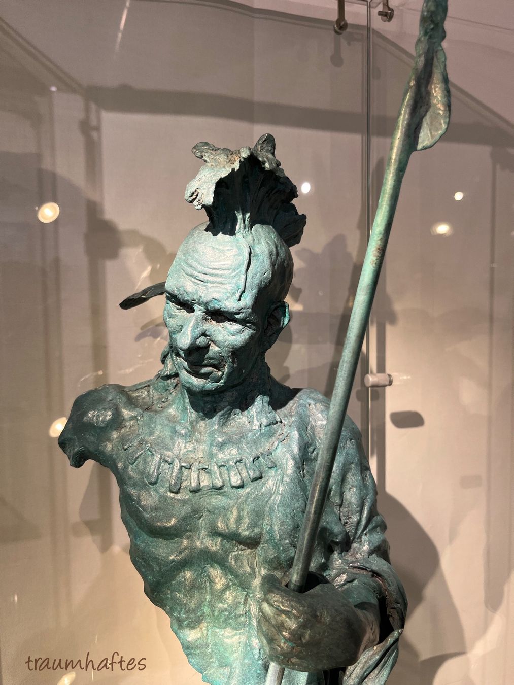 Sculture & Statue: Bronze Indianer - Massiv/Gross/Genial – Nuovo e nell'imballaggio originale da Thun venduto da Traumhaftes 2