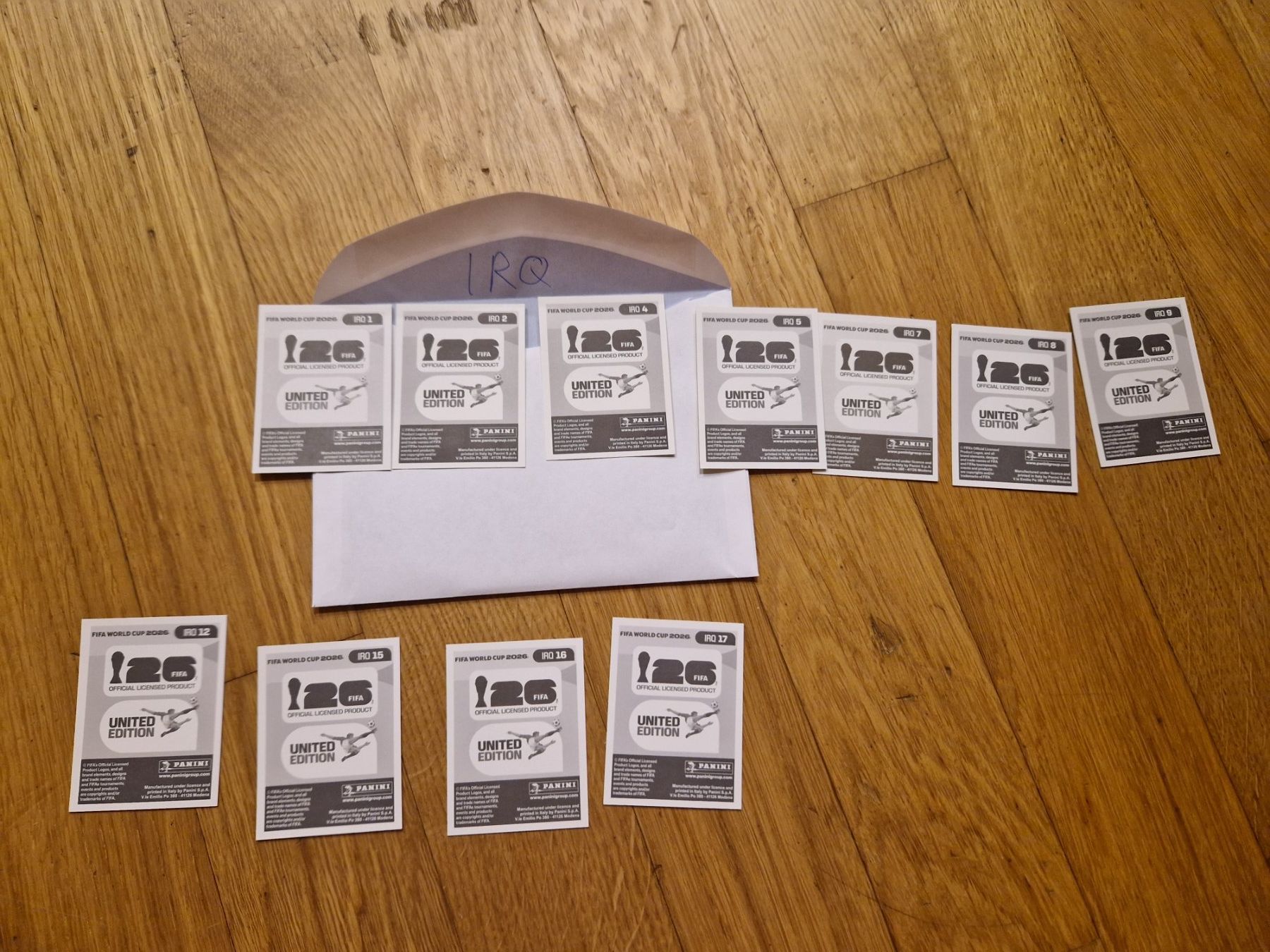 Panini Sammelbilder & Trading cards: Panini WM 2026 IRQ – Gebraucht aus Metzerlen von SS01