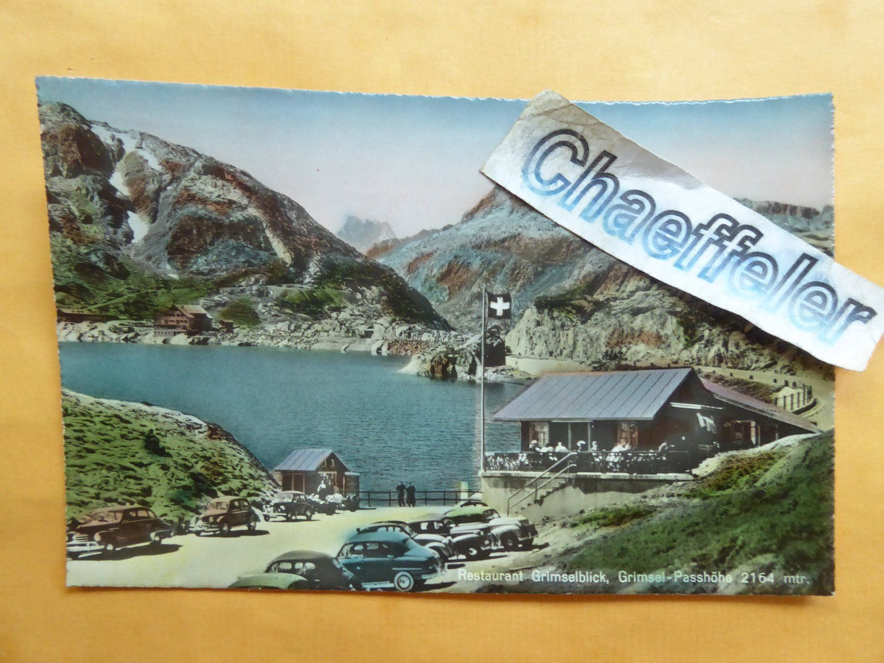 Cartoline postali: Restaurant Grimselblick, Grimmsel-Pass- – Usato da Zürich venduto da Chaeffeler