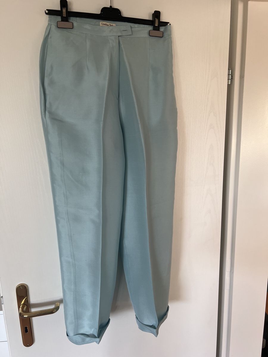 Hosen: Hose Seide High waist Türkis – Gebraucht aus Zollikon von adr_c6zs