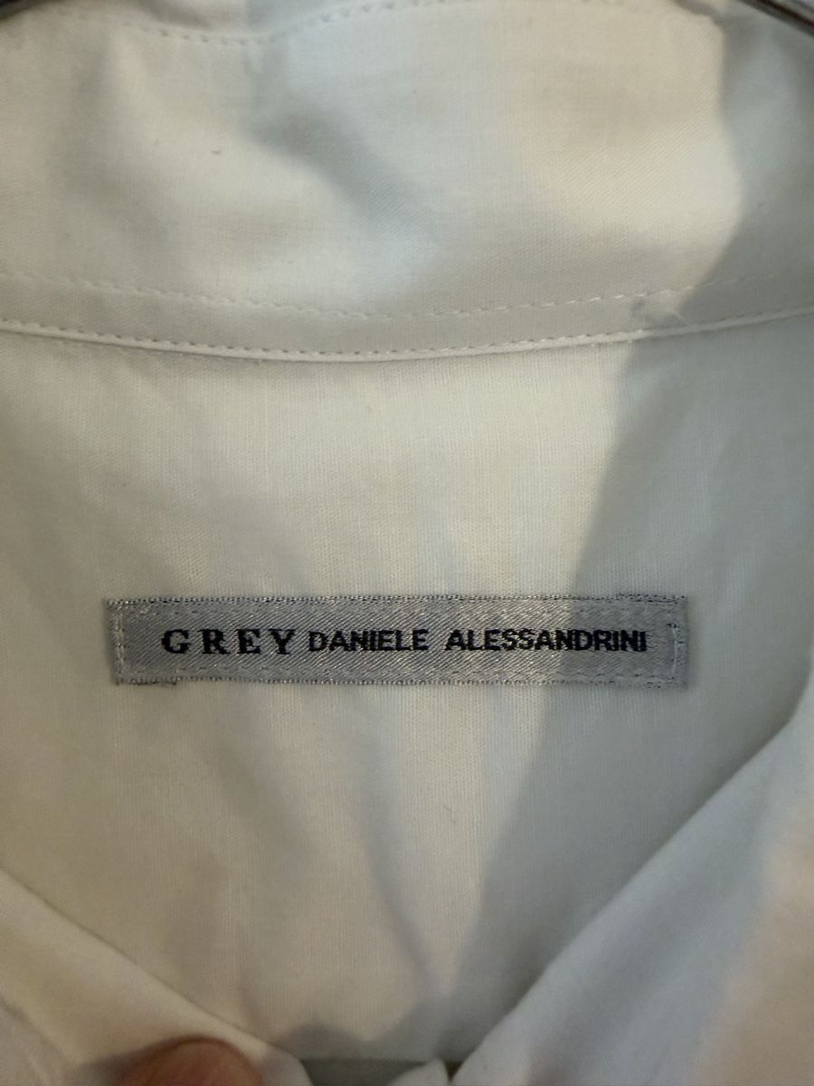 Camicie: Camicia GREY Daniele Alessandrini bianca taglia 41 cotone 97 – Usato da Lugano venduto da can_xdd8 4
