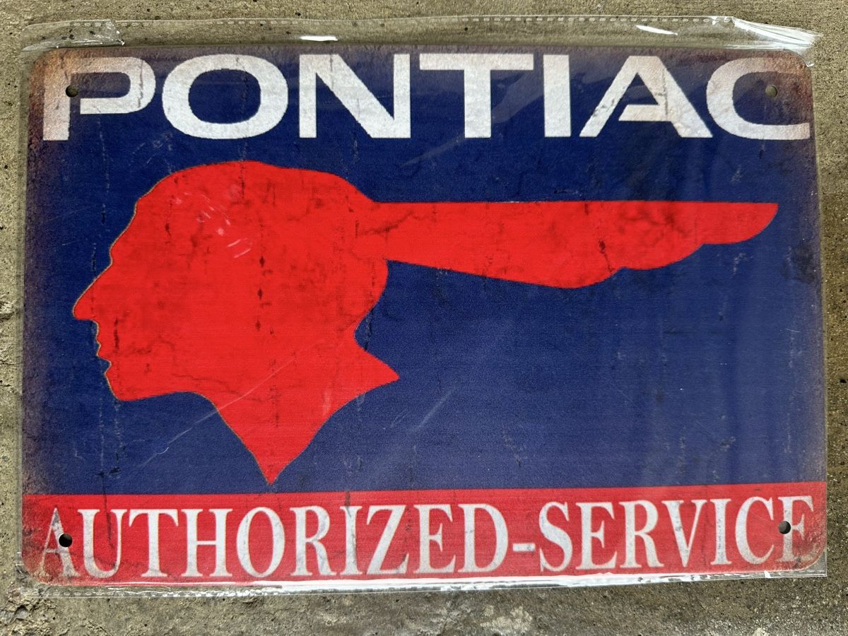 Schilder: Pontiac authotized Service Oldtimer Classic gm – Neu (gemäss Beschreibung) aus Reinach AG von rares75
