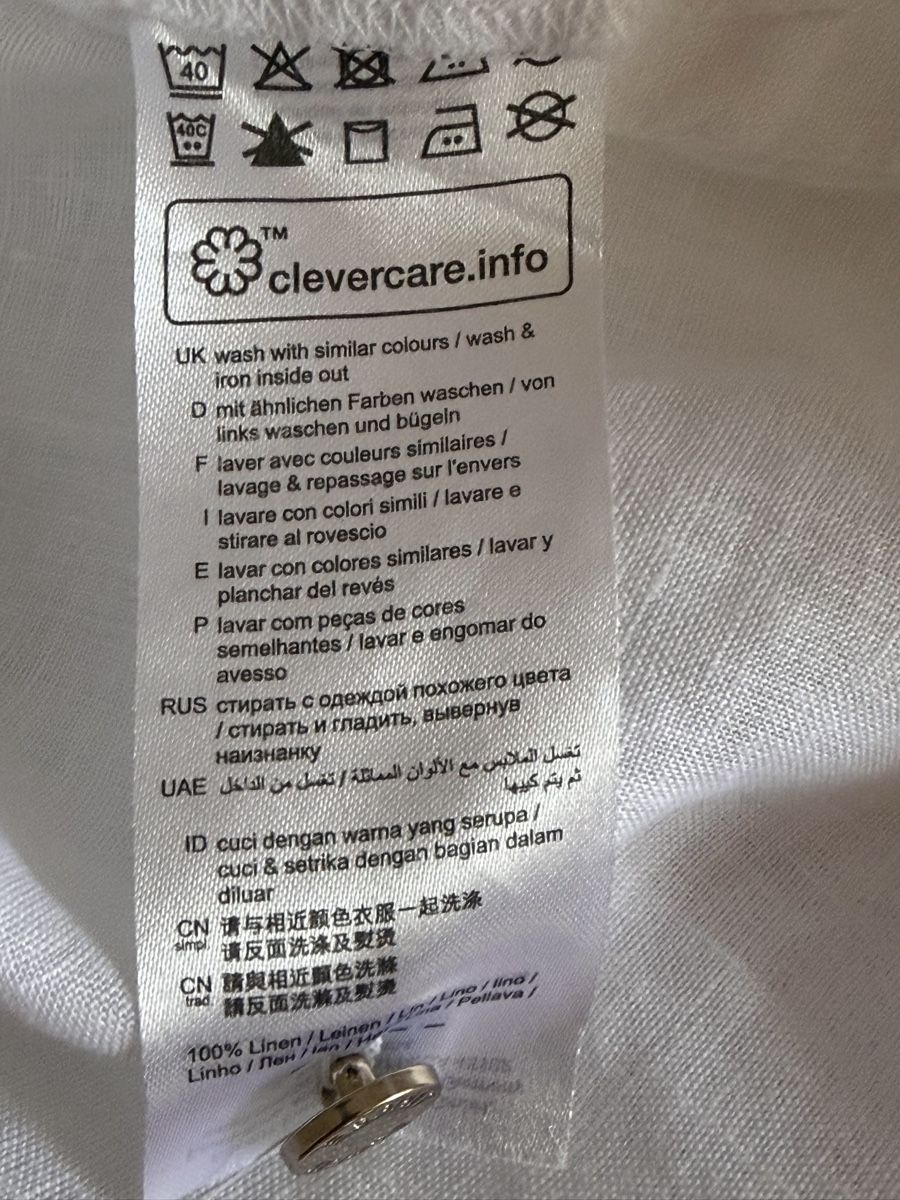 Esprit Camicette: Esprit Leinenbluse Weiss Gr. 42  – Usato da Elsau venduto da isidobrany09 3