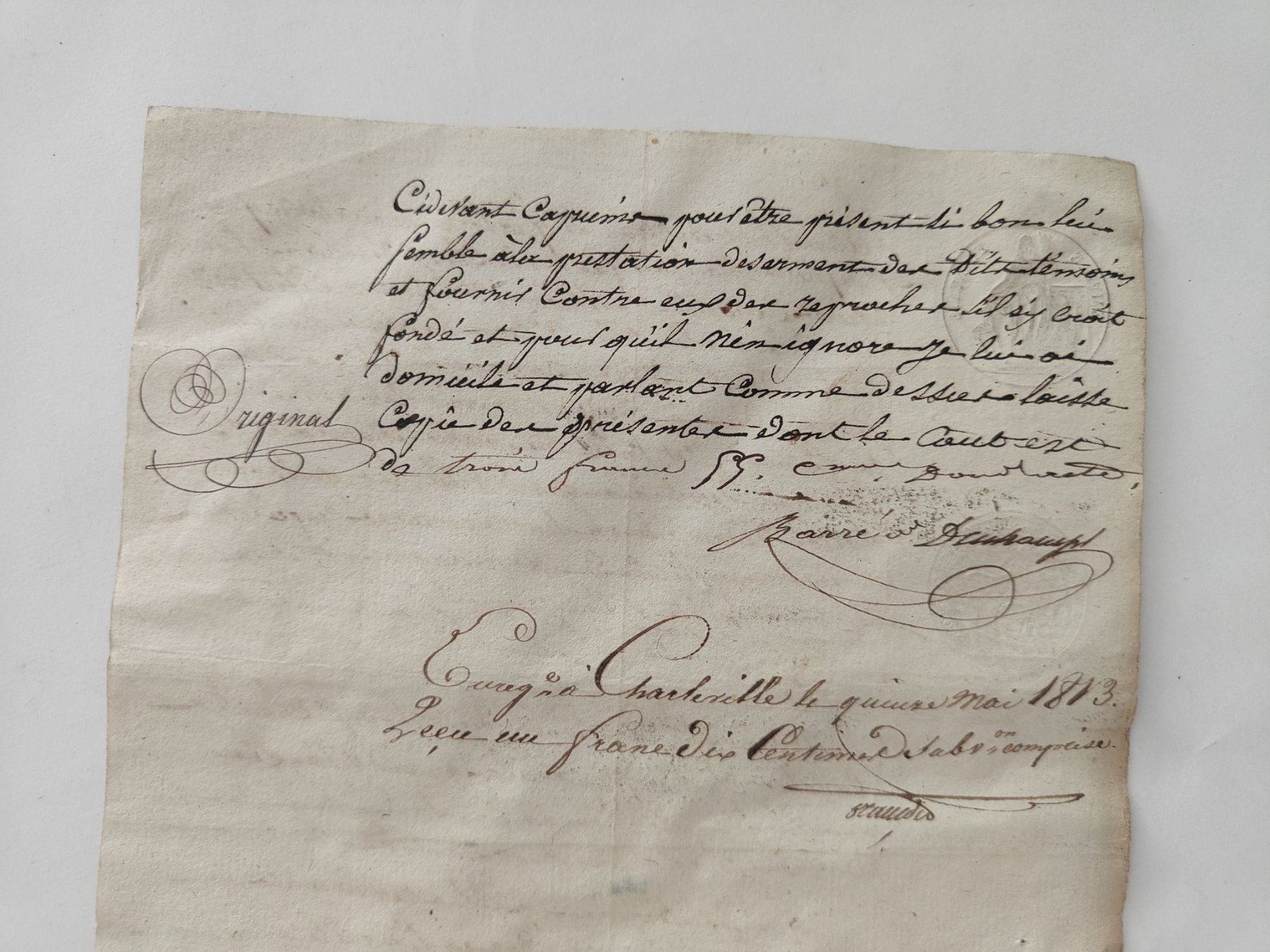 Dokumente: Historisches Dokument  18. Jahrhundert, handschri... – Gebraucht aus Langendorf von zvonu161 4