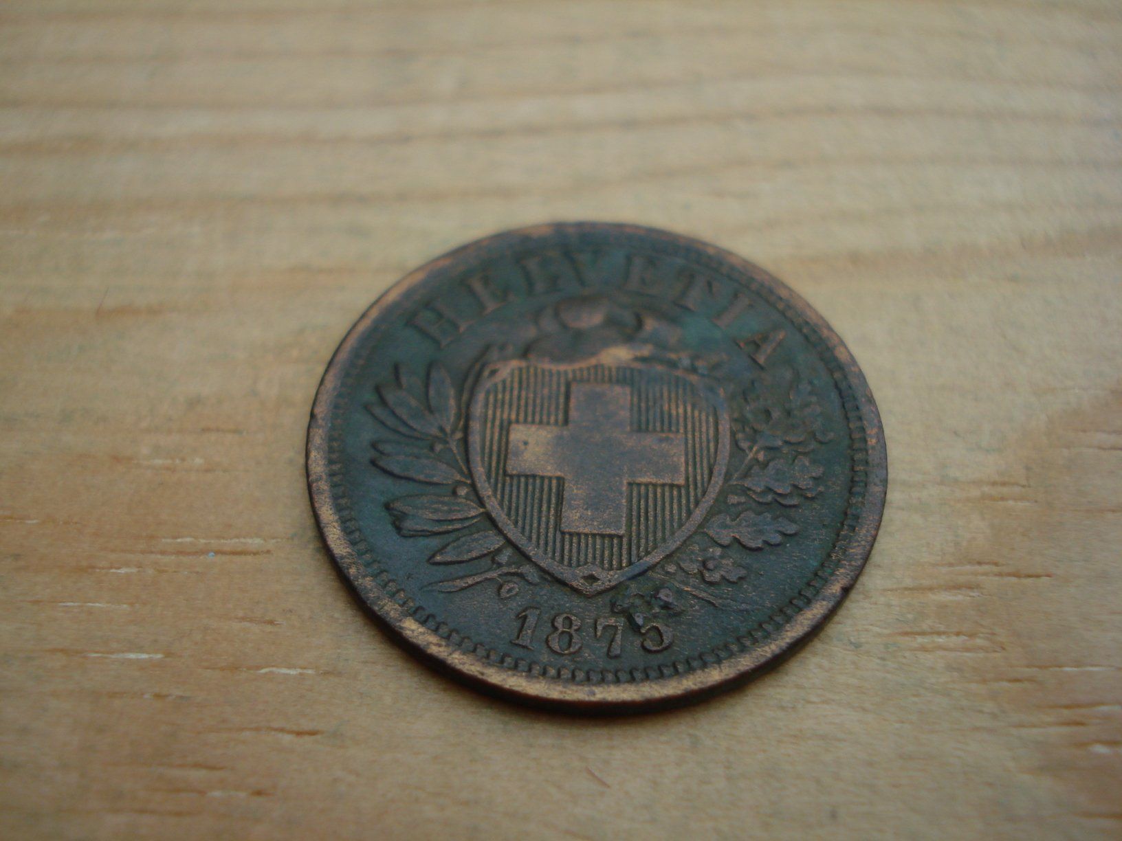 Tutti le monete: (D1) Départ 1 CHF 2 Rappen 1875 – Usato da Erlach venduto da Net-Coins 1