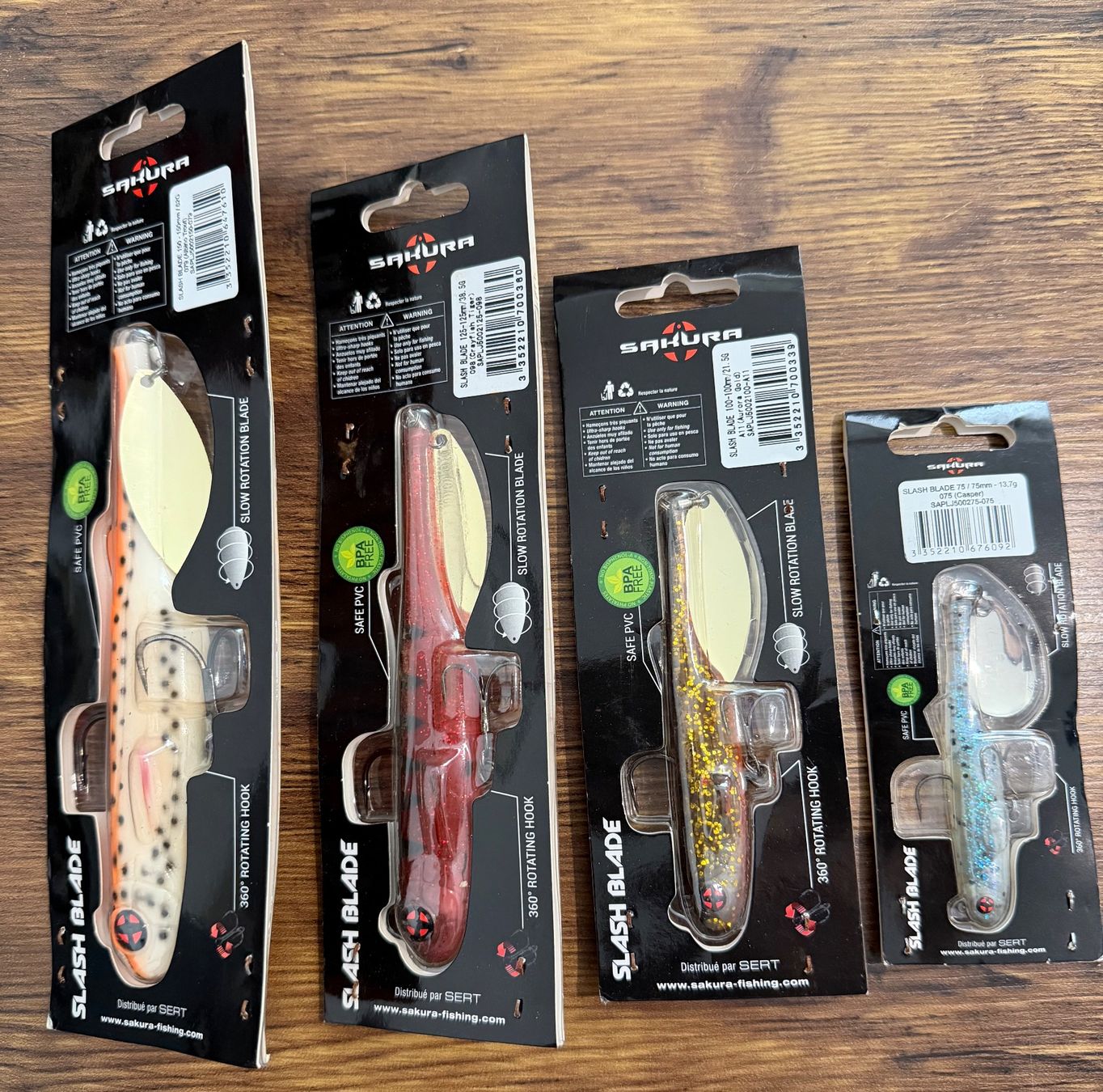 Esche: Sakura Slash Blade 4er Mixset - Set 7 – Nuovo e nell'imballaggio originale da Widnau venduto da Fishingtackle_Oggy 1