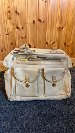 Jetstar Handtasche, Beige, Vintage Look