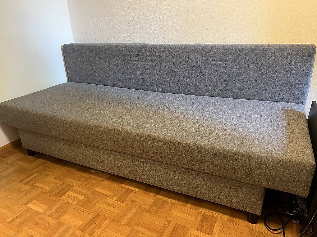Sofas: Bettsofa grau ab 1.- – D'occasion à Zwingen par shindycool1 1