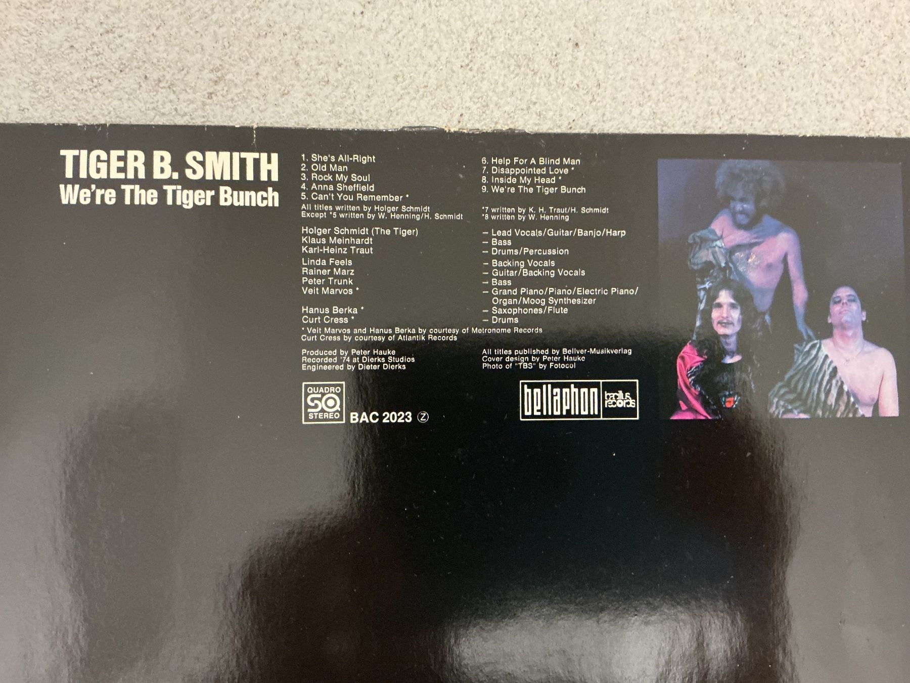 Dischi in vinile: Tiger B. Smith LP  - We're The Tiger Bunch (VG+) – Usato da Winterthur venduto da Tumko_7_Vinyl 1