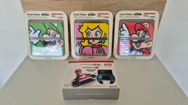 New Nintendo 3DS Cover Plates Mario Peach Luigi Set