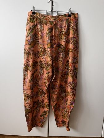 Desigual Hose Print Viscose Linen Gr. 38 