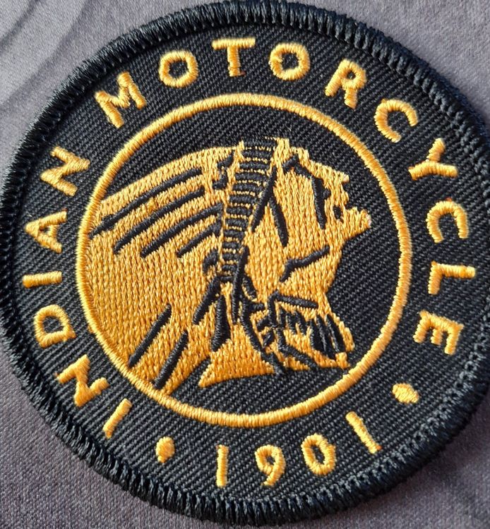 Toppe: Patch INDIAN MOTORCYLE       J062 – Nuovo e nell'imballaggio originale da Allens venduto da MADE.IN.ROCK.N.ROLL 2