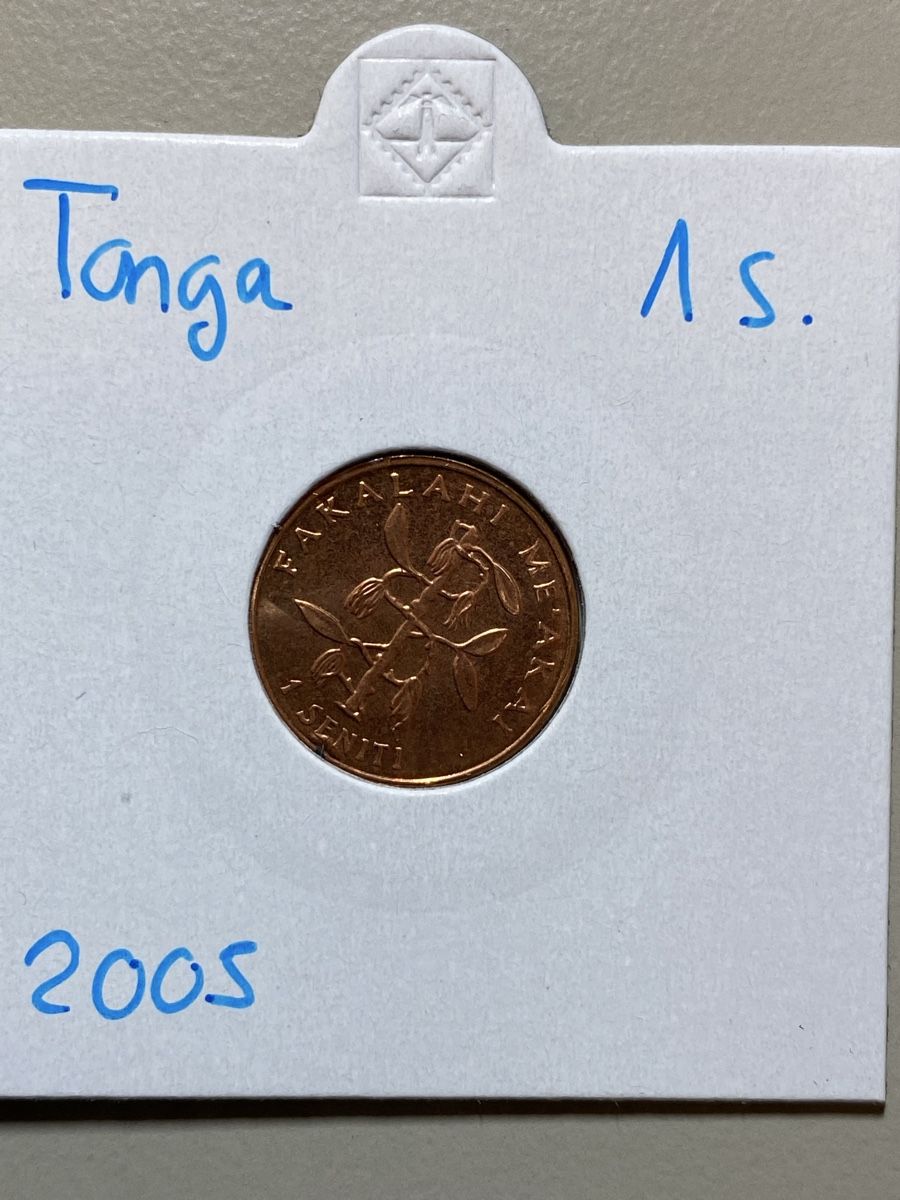 Tutti le monete: Tonga - 1 cent - 2005 – Usato da Payerne venduto da Mike1682