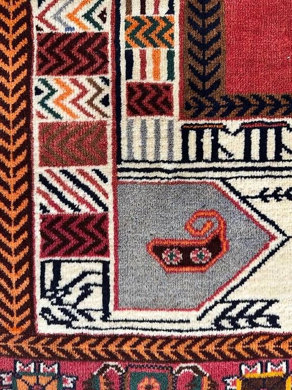Tappeti: Vintage Orientteppich mit geometrischem Muster – Usato da Obernau venduto da Arche_Noah_Brocki 6
