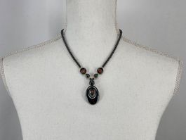 Collier de perles en hématite et aventurine