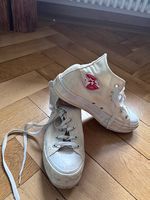 Weisse Converse mit Plateausohle Gr. 39.5