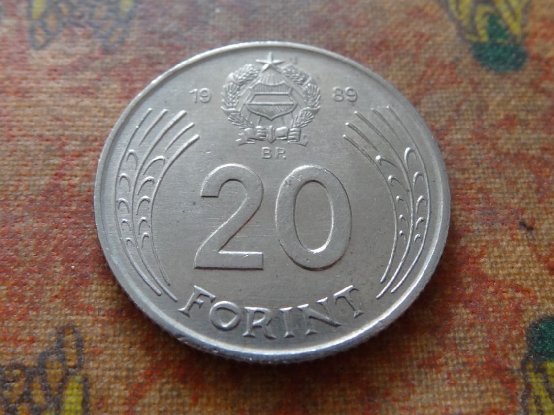 Tutti le monete: HONGRIE  20  Forint  1989 – Usato da Romanel-sur-Lausanne venduto da Swift13