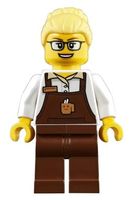 Lego City Minifigur - trn249 - Barista