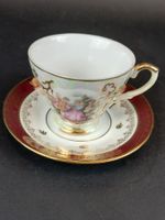 Vintage-Espressogedeck Porzellan – Empire & Rokoko Stil