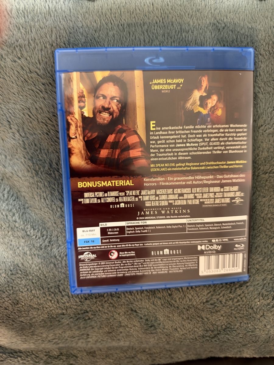 Tutti i DVDs: Speak no Evil -  Blu-ray – Nuovo (secondo la descrizione) da Einsiedeln venduto da Penguin_Holmes 1