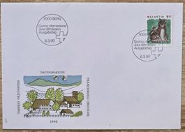Suisse Timbres Ordinaires 1990 First Day !!!