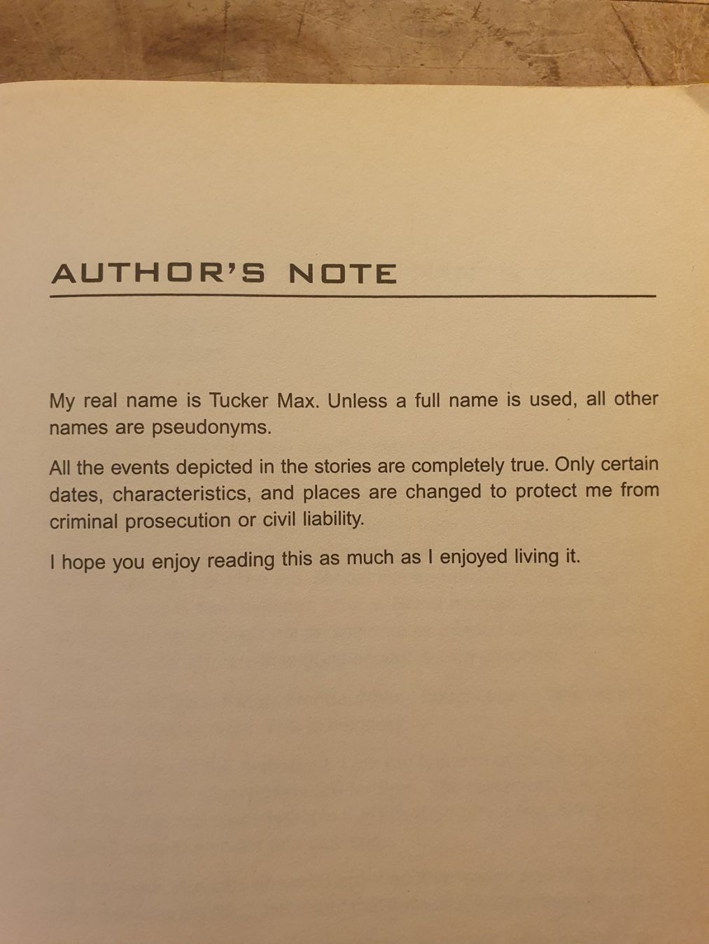 Bücher: I Hope They Serve Beer In Hell - Tucker Max – Gebraucht aus Zürich von dialout 5