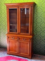 Biedermeier Vitrine Barock Kirschbaum Bücherschrank Regal