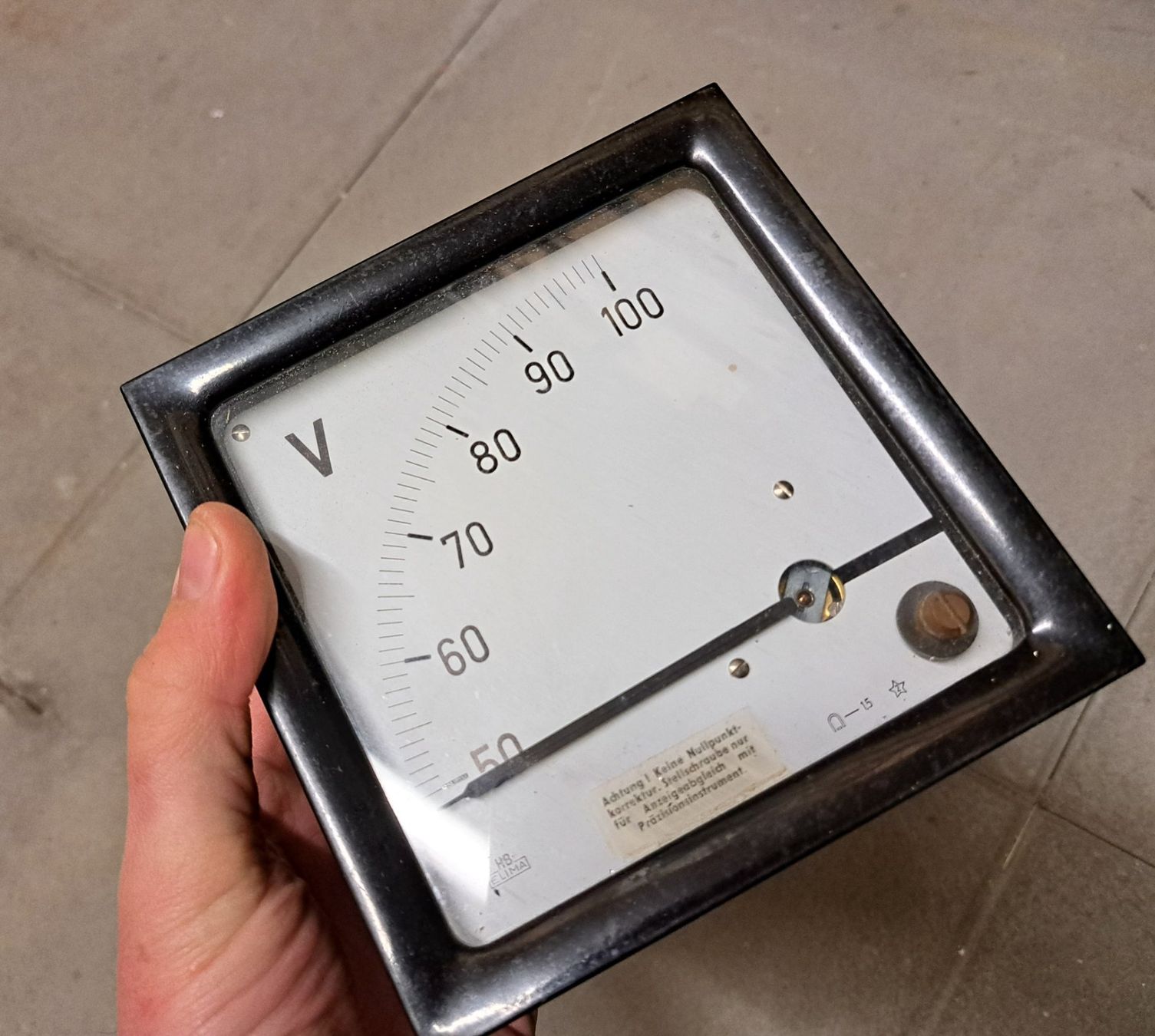 Misurare: Hartmann & Braun HB Elima analoges Voltmeter – Usato da Basel venduto da Selaseth