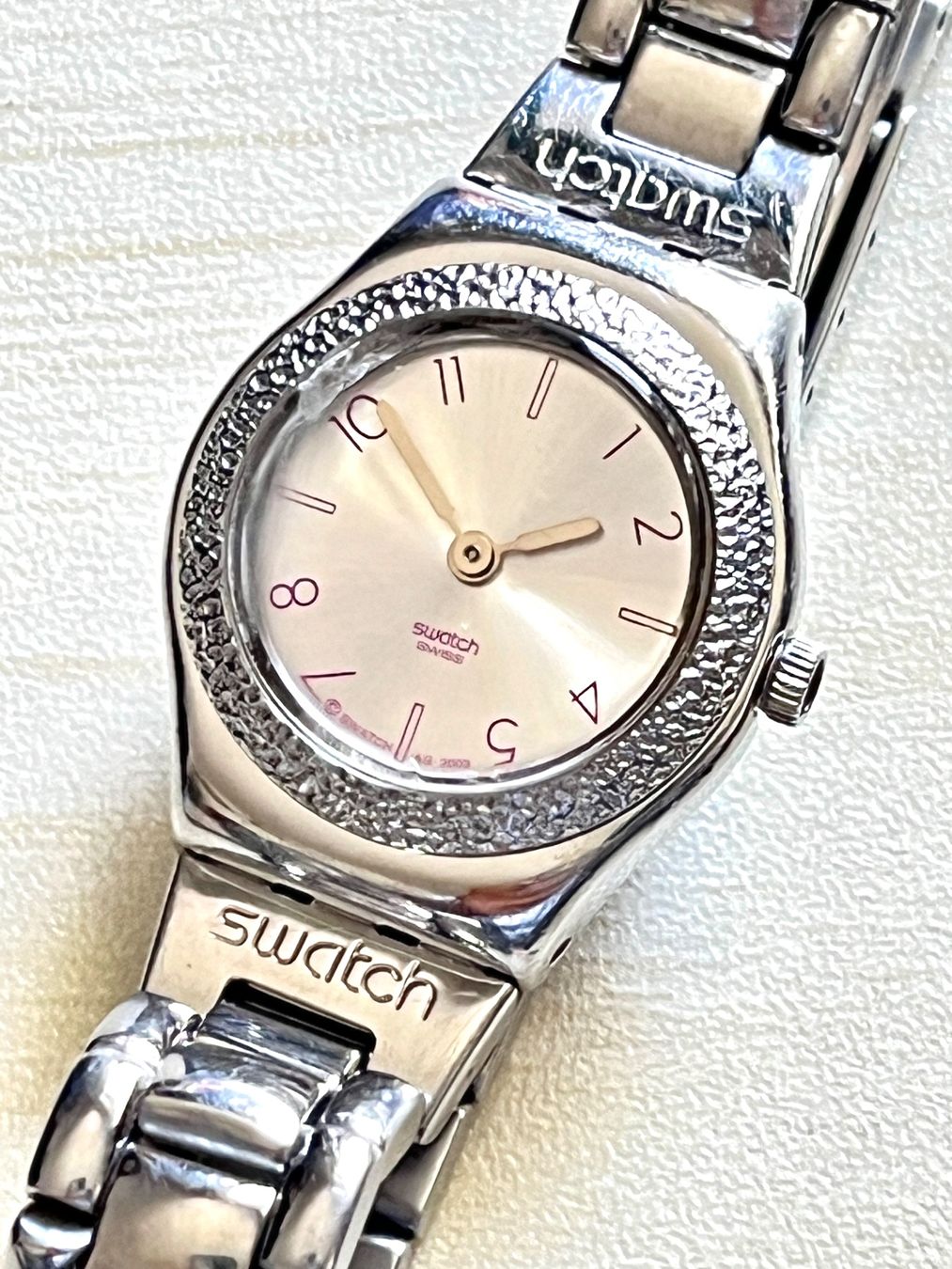 Swatch Orologi: Schicke Swatch Damenuhr – Usato da Grenchen venduto da chththl
