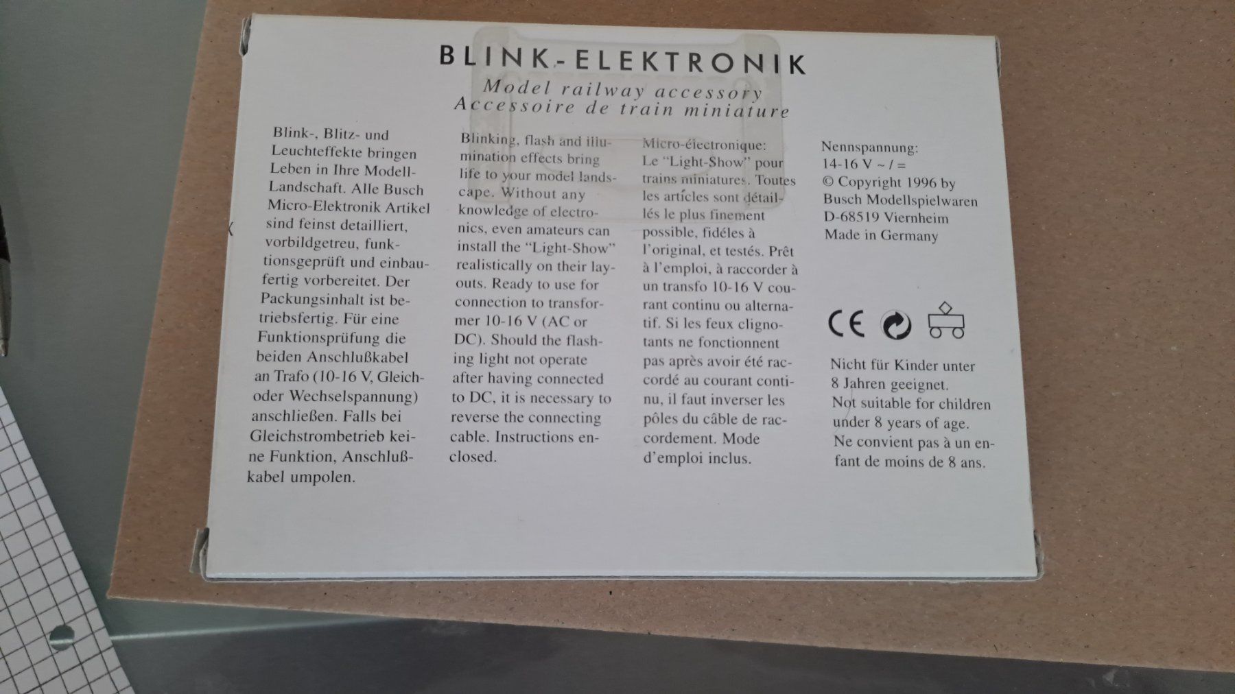 Busch Modellini di ferrovie: Busch Blink Baustellen Elektronik / 56 – Nuovo (secondo la descrizione) da Winterthur venduto da Riebeli333 2