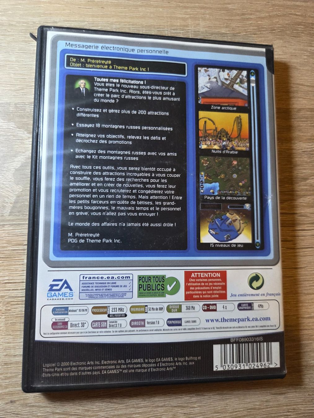 Giochi: Theme Park Inc. (Multilanguare) - PC - Rare – Usato da Carouge GE venduto da Franllo 1