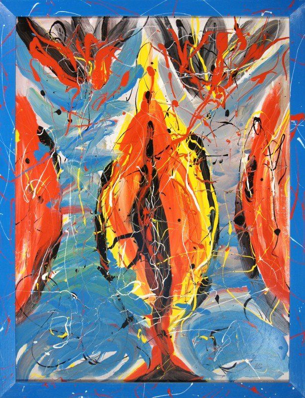Gemälde: Informel Gemälde: Erotic flower – Neu (gemäss Beschreibung) aus Fribourg von erw_68dx