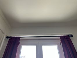 Vorhangstange schwarz grössenverstellbar