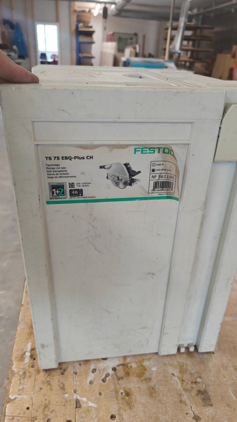 Festool Tutti gli attrezzi: Festool TS 75 EBQ-Plus CH, Tauchsäge – Usato da Waldkirch venduto da Jerom77 6