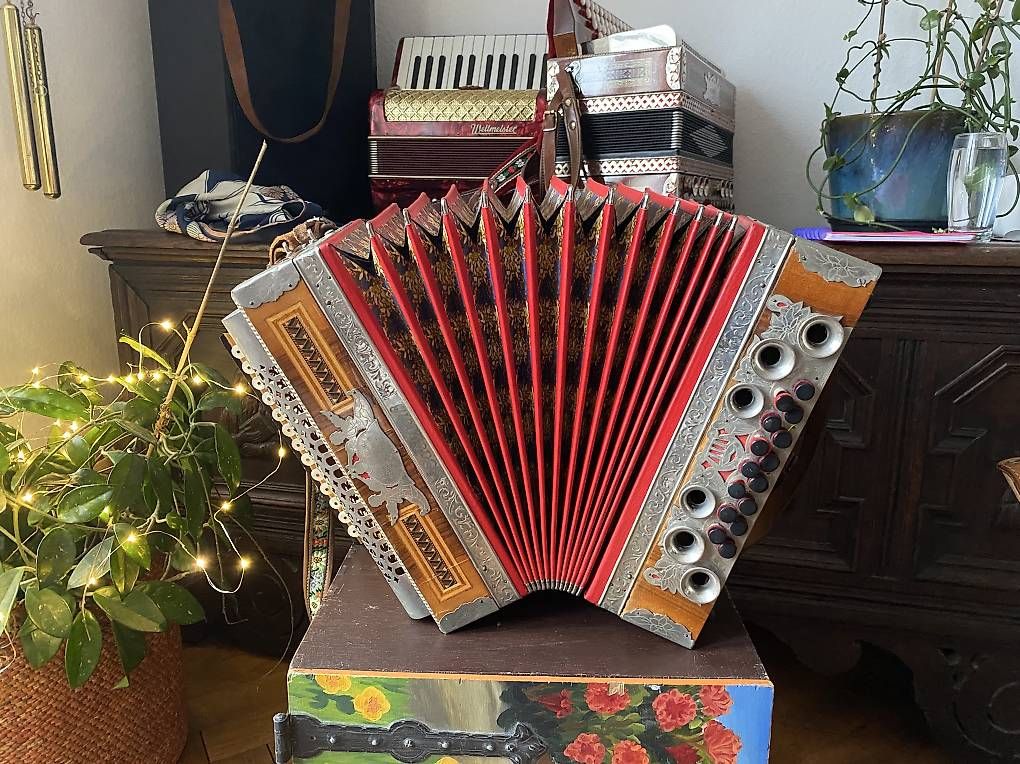 Strumenti musicali: Steirische Harmonika, reparaturbedürftig oder als Deko – Usato da Luzern venduto da fxz_qph5