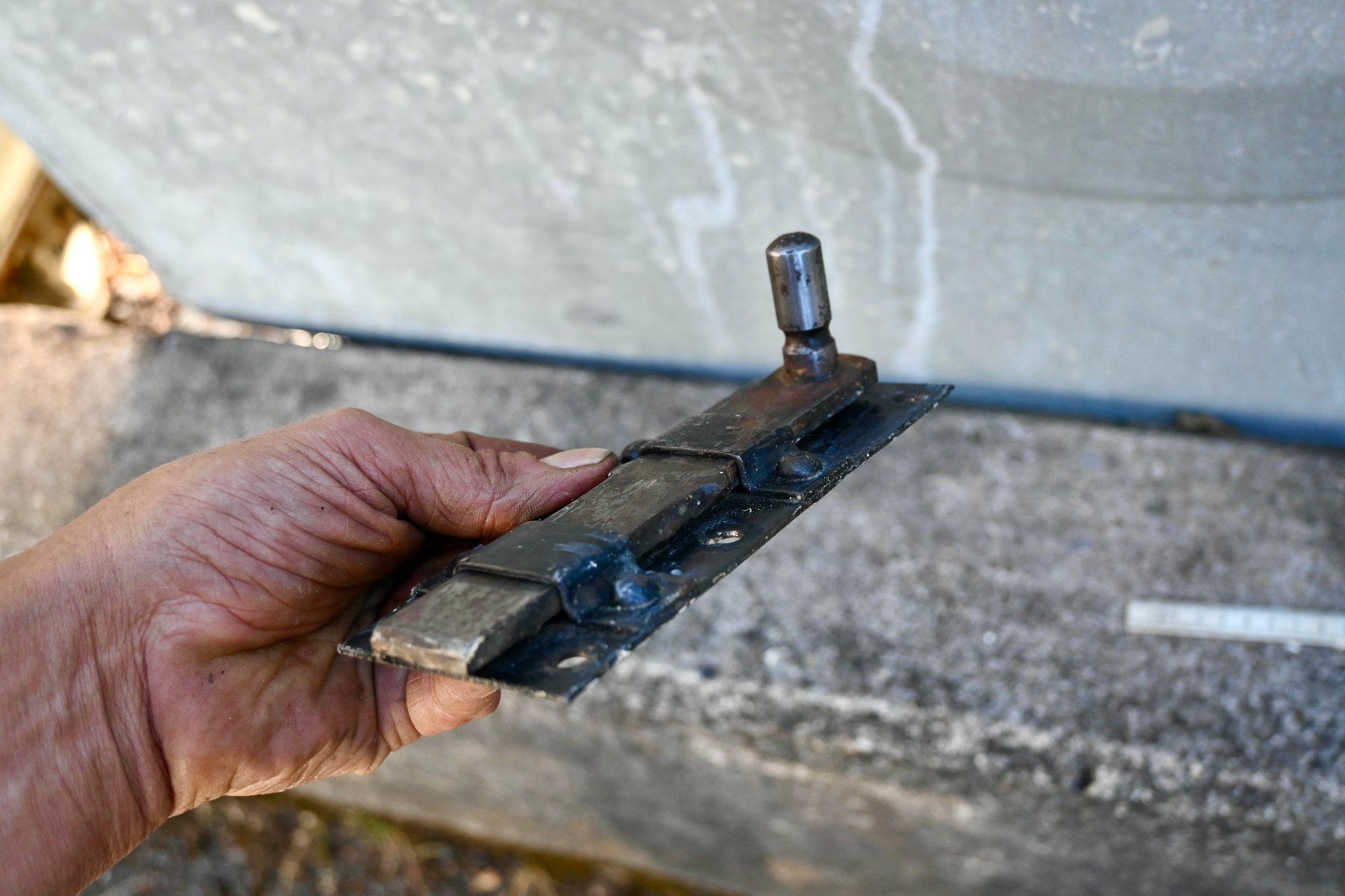 Schlösser: alter Stossriegel aus Eisen - Länge 16.2cm – Gebraucht aus Pfaffhausen von mono_rec 9