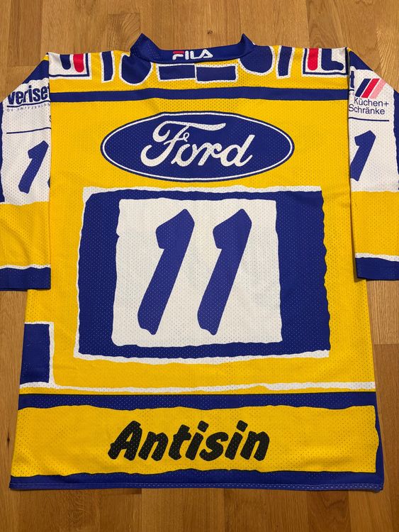 ORIGINAL EV ZUG # 11 ANTISIN TRIKOT 1995/96 EVZ FILA LARGE (Neu (gemäss ...