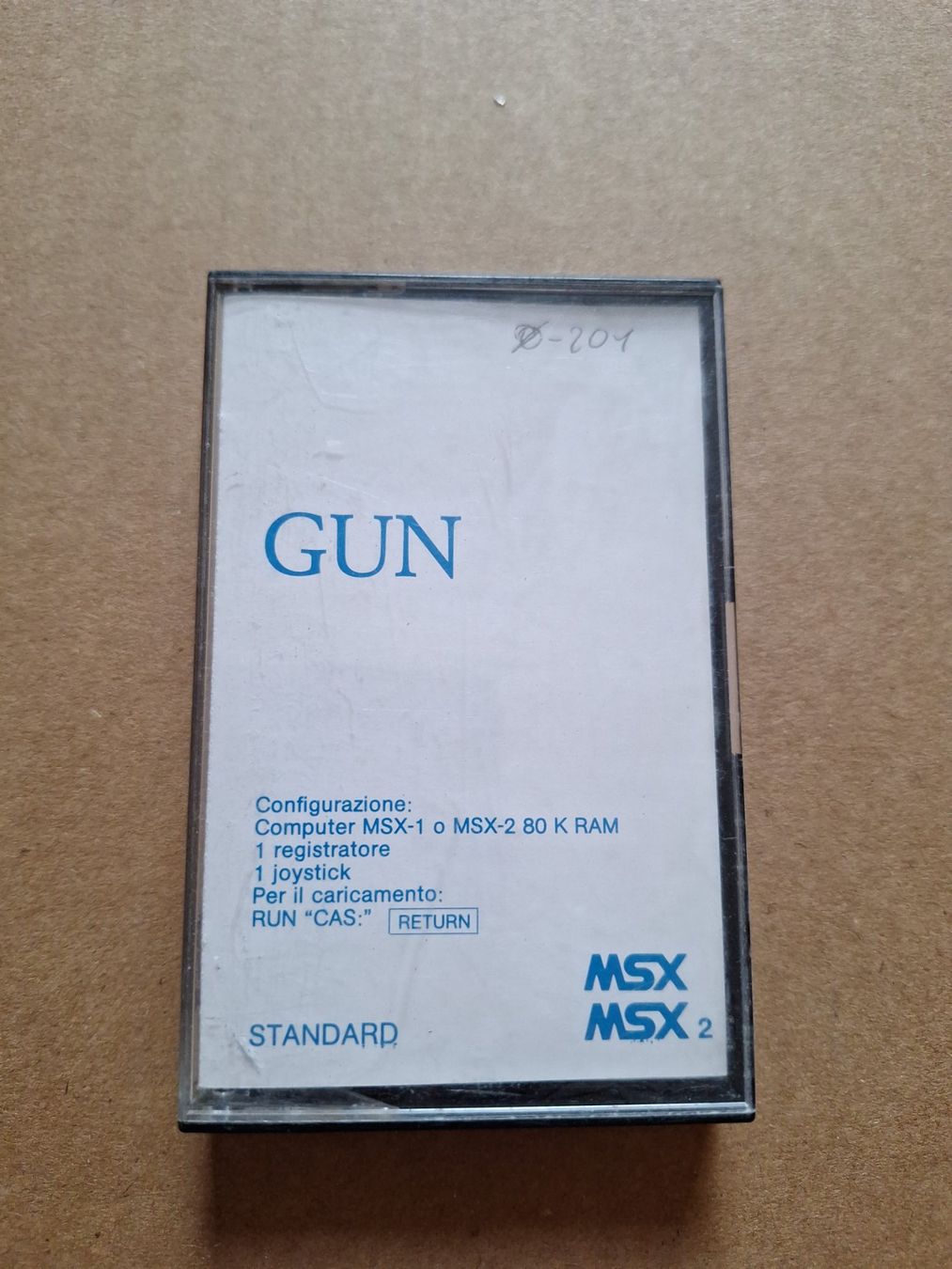 Giochi: Gun - MSX Game Kassette – Usato da Altstätten SG venduto da GGsGameshop