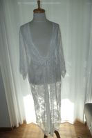 Damen Beach cover up boho weiss SpitzeGrösse S/M