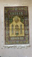 Seiden Teppich floral gemustert 120 x 80 cm gebraucht
