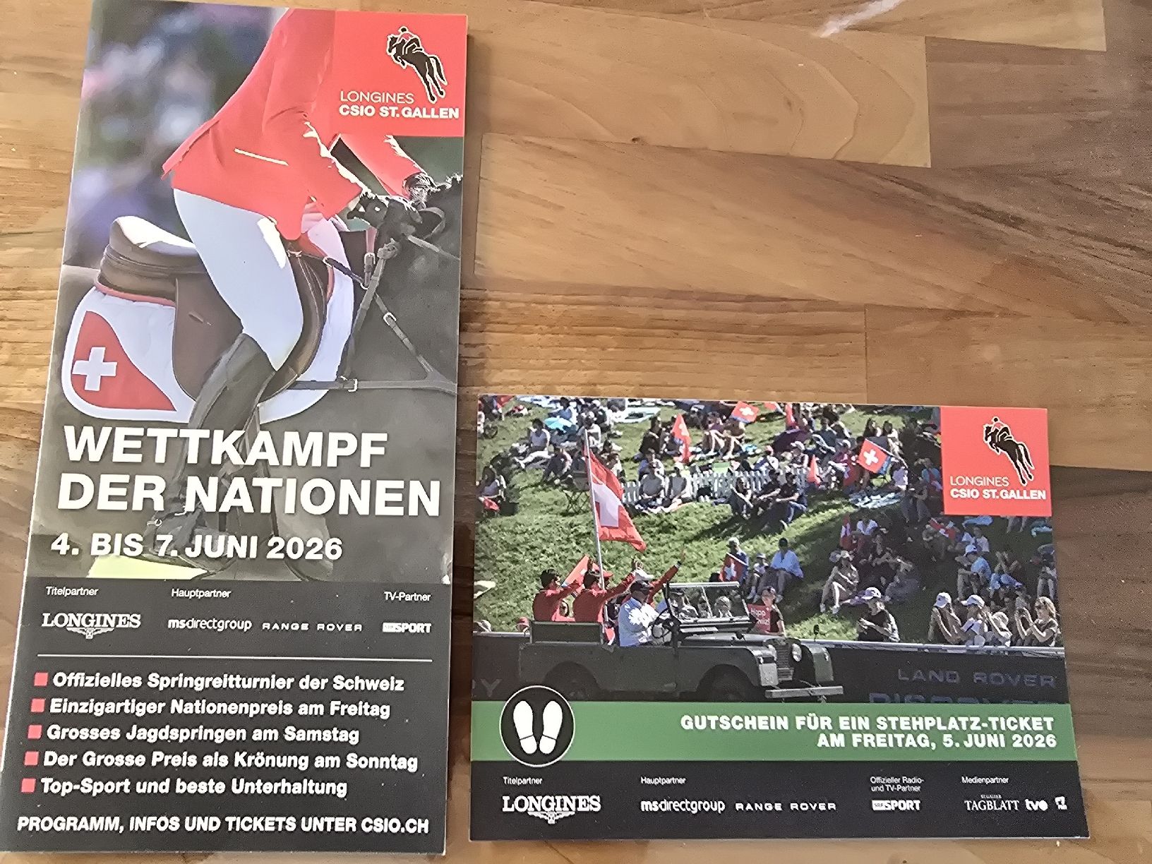 Biglietti: Gutschein für ein CSIO Ticket am 5. Juni – Nuovo (secondo la descrizione) da Speicher venduto da stoetzer.andre