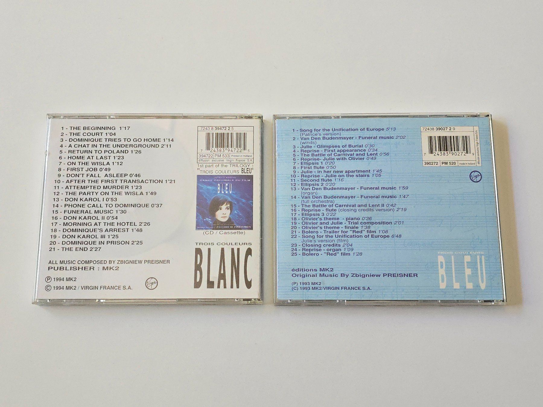 CD: 2 CD Musik Filme Blanc und Bleu – Usato da Dättlikon venduto da Wundertuete_ 1