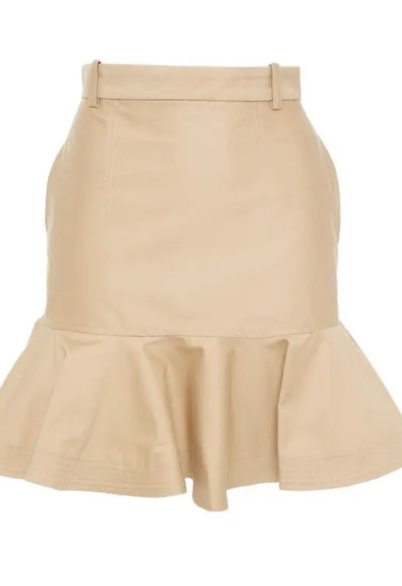 Sandro Gonne: Jupe Sandro courte évasée beige taille 1 coton neuve – Usato da Cham venduto da Ezhdoll