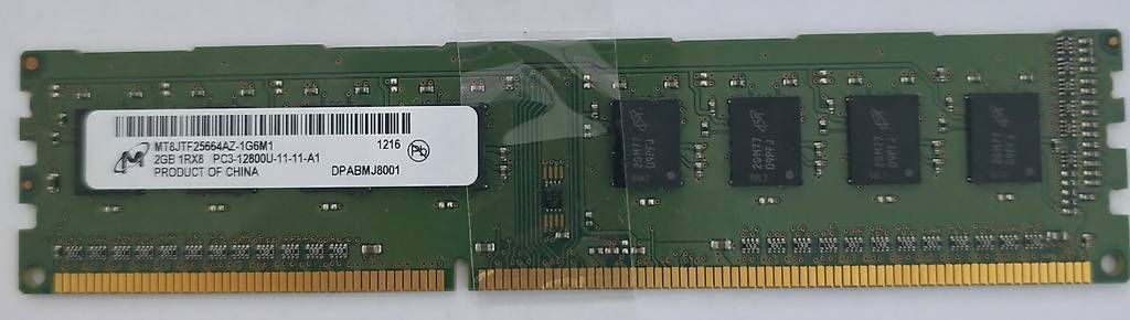 Memoria / RAM: 2GB DDR3 RAM  Micron (39) – Usato da Basel venduto da Junior_Store