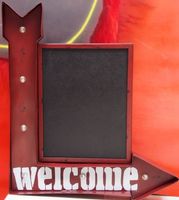 WELCOME LED Blechschild