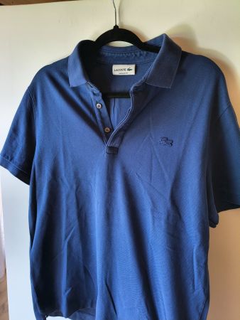 Lacoste Regular Fit Blue Polo, US L / FR 5