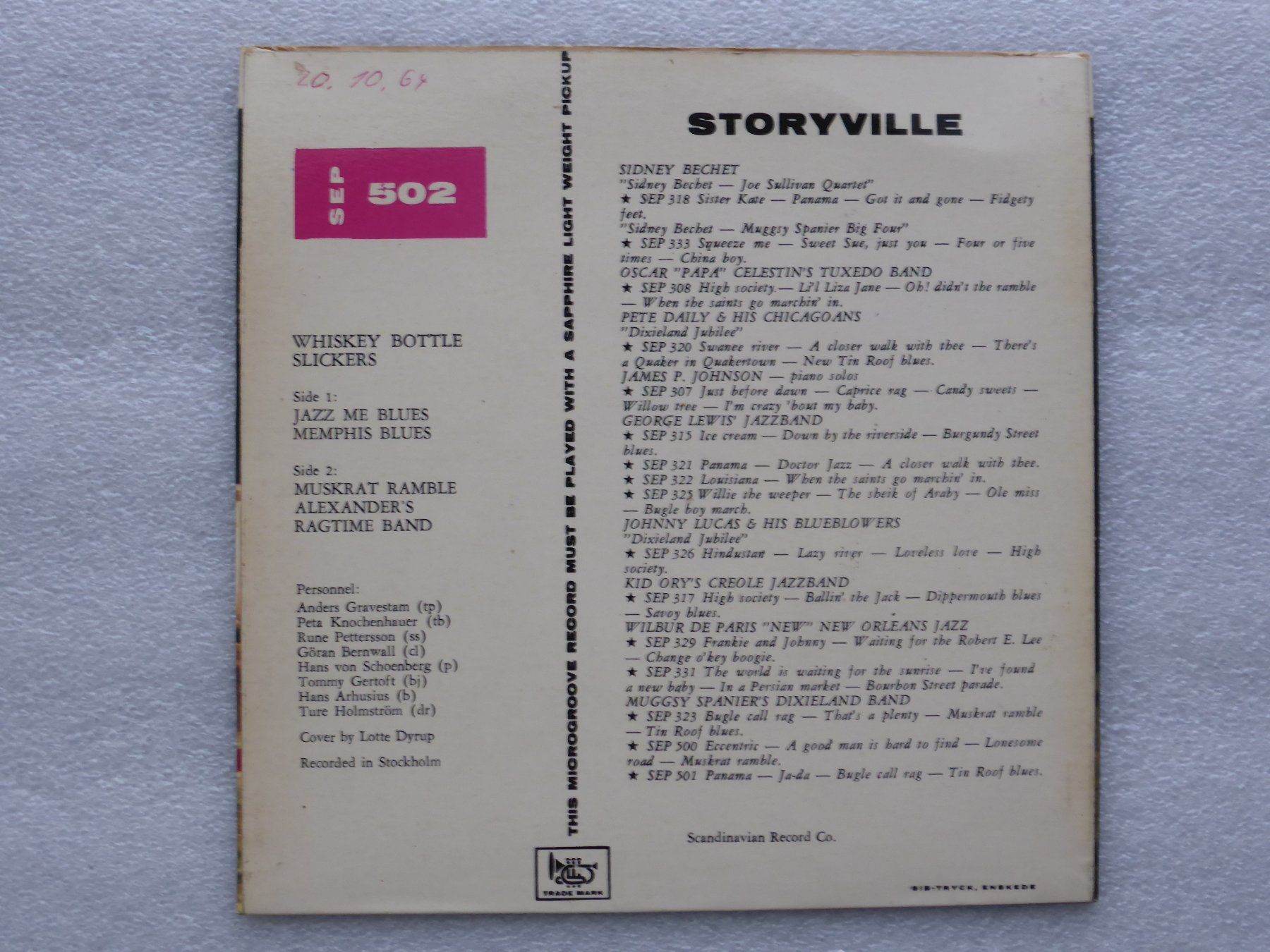 Dischi in vinile: Vinyl Single   EP  WHISKEY BOTTLE SLICKERS – Usato da Küssnacht am Rigi venduto da Mondkinder 3