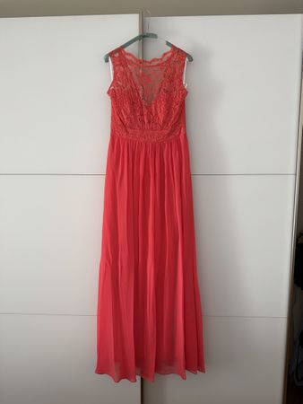 Ballkleid Abendkleid in Korallrot 